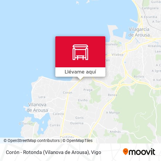 Mapa Corón - Rotonda (Vilanova de Arousa)