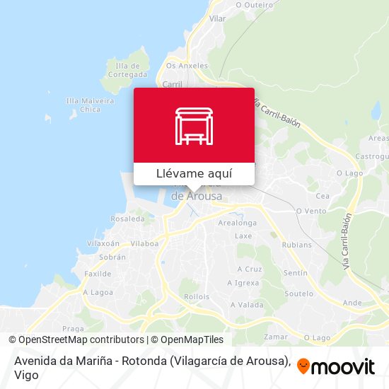 Mapa Avenida da Mariña - Rotonda (Vilagarcía de Arousa)