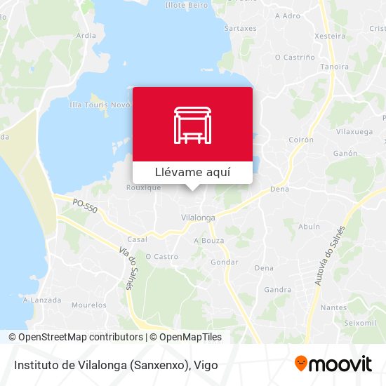 Mapa Instituto de Vilalonga (Sanxenxo)