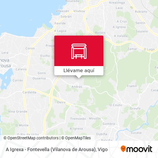 Mapa A Igrexa - Fontevella (Vilanova de Arousa)