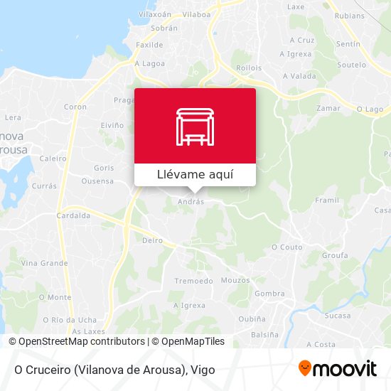 Mapa O Cruceiro (Vilanova de Arousa)