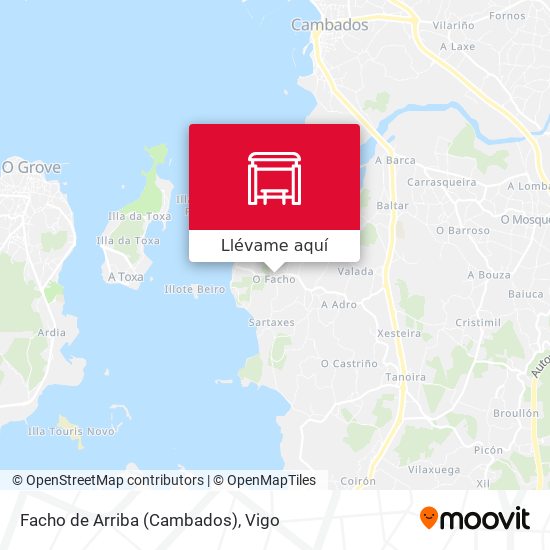 Mapa Facho de Arriba (Cambados)
