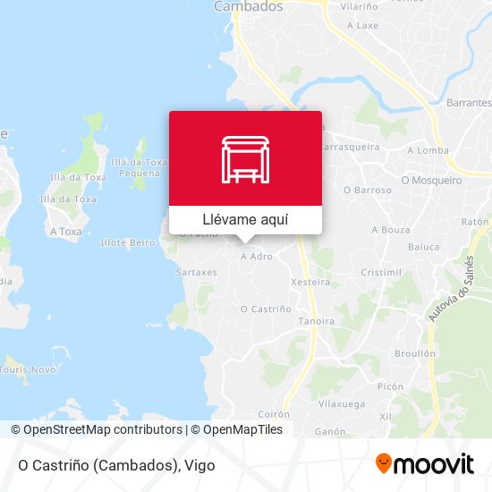 Mapa O Castriño (Cambados)