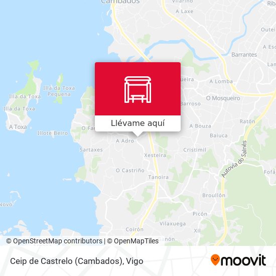 Mapa Ceip de Castrelo (Cambados)