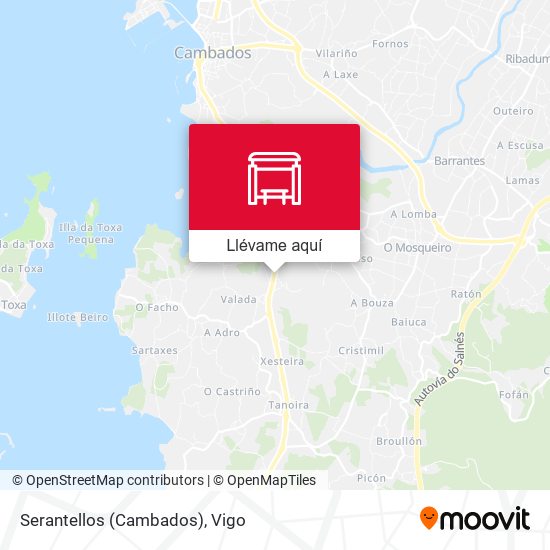 Mapa Serantellos (Cambados)