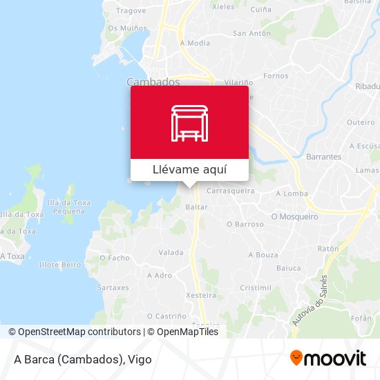 Mapa A Barca (Cambados)