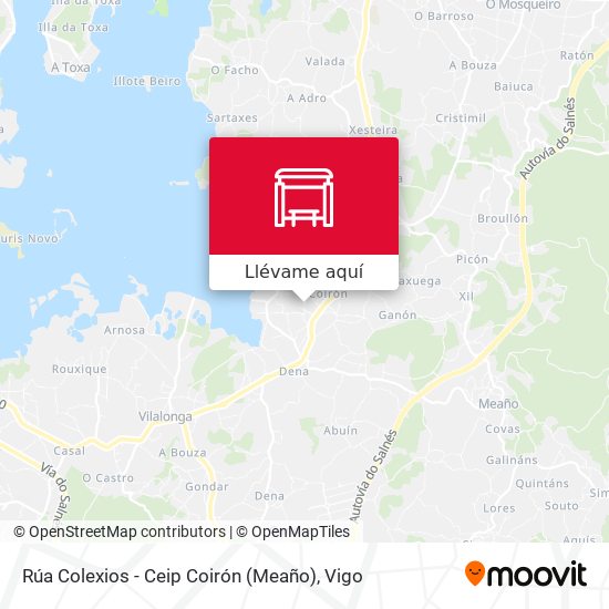 Mapa Rúa Colexios - Ceip Coirón (Meaño)