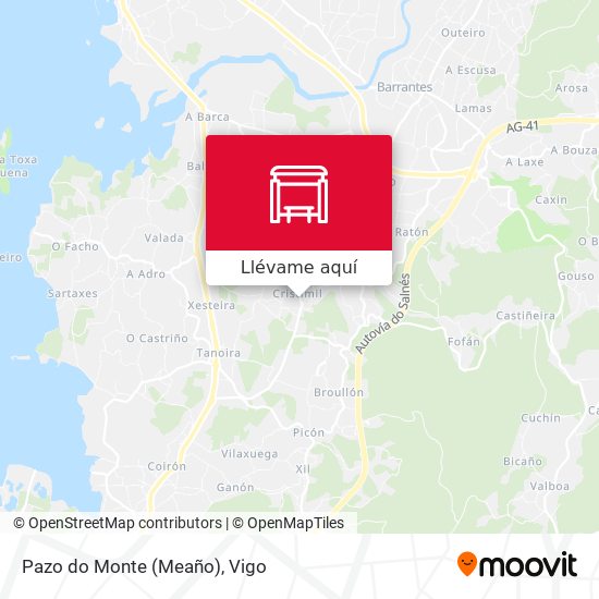 Mapa Pazo do Monte (Meaño)