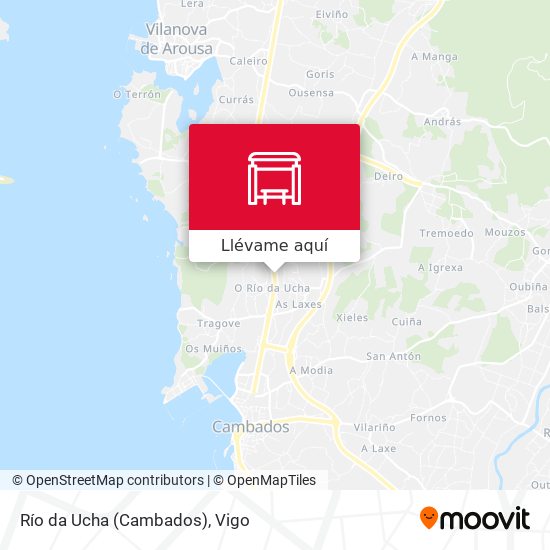 Mapa Río da Ucha (Cambados)