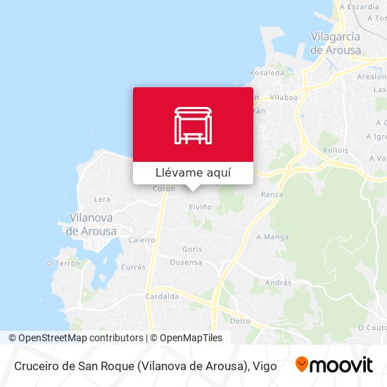 Mapa Cruceiro de San Roque (Vilanova de Arousa)