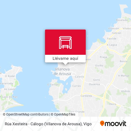 Mapa Rúa Xesteira - Cálogo (Vilanova de Arousa)