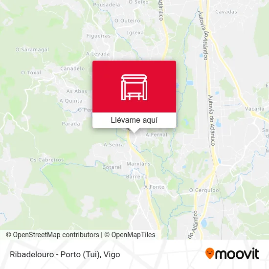Mapa Ribadelouro - Porto (Tui)