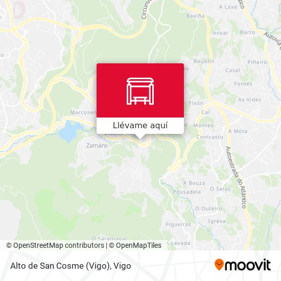 Mapa Alto de San Cosme (Vigo)