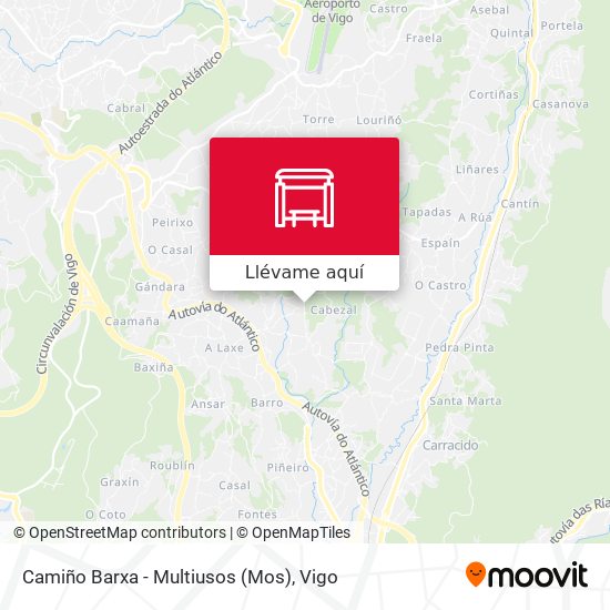 Mapa Camiño Barxa - Multiusos (Mos)