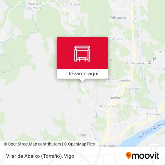 Mapa Vilar de Abaixo (Tomiño)
