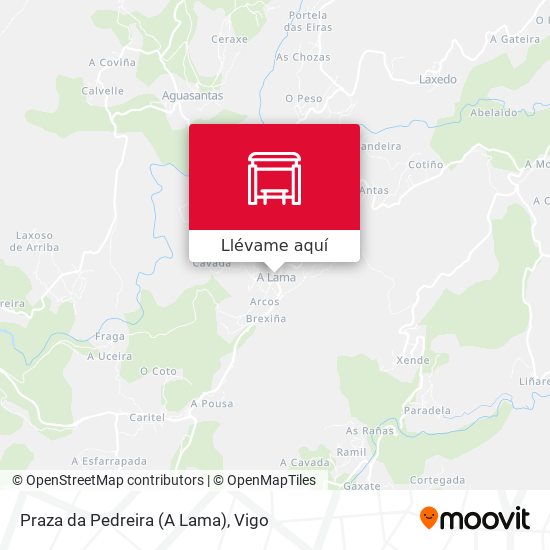 Mapa Praza da Pedreira (A Lama)