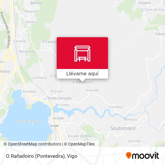 Mapa O Rañadoiro (Pontevedra)