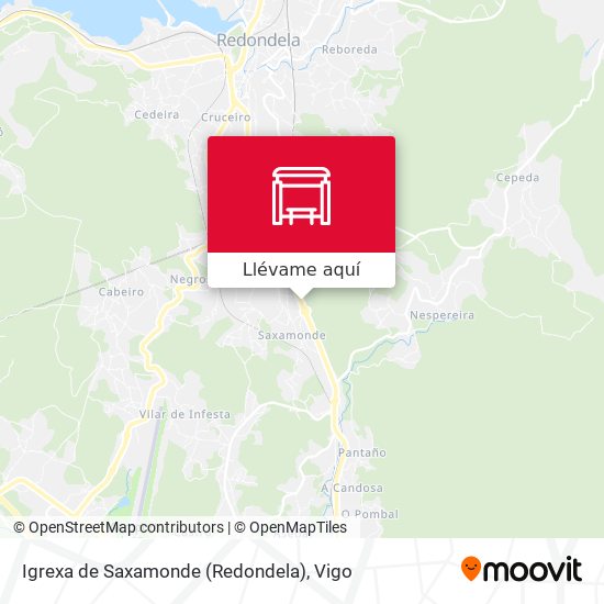 Mapa Igrexa de Saxamonde (Redondela)