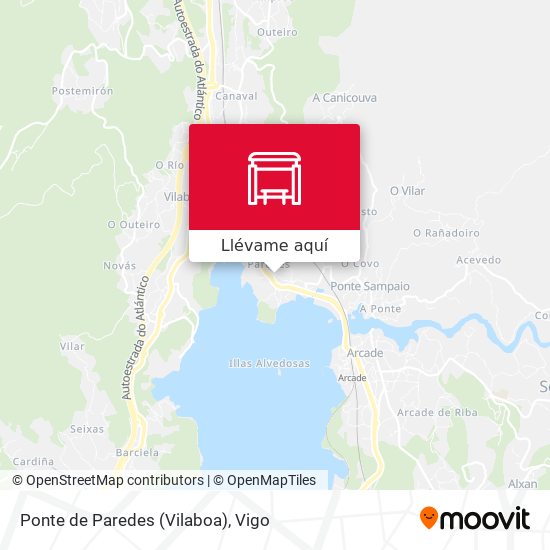 Mapa Ponte de Paredes (Vilaboa)