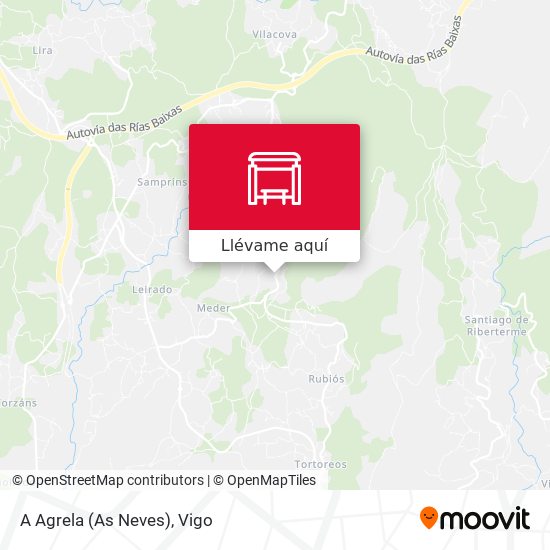 Mapa A Agrela (As Neves)