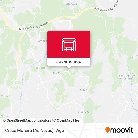 Mapa Cruce Moreira (As Neves)