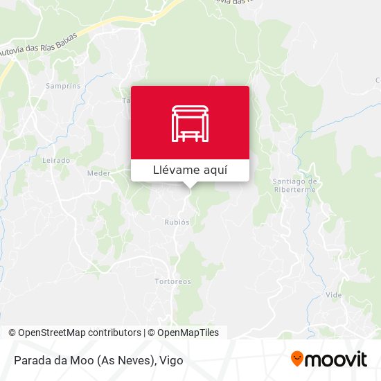 Mapa Parada da Moo (As Neves)