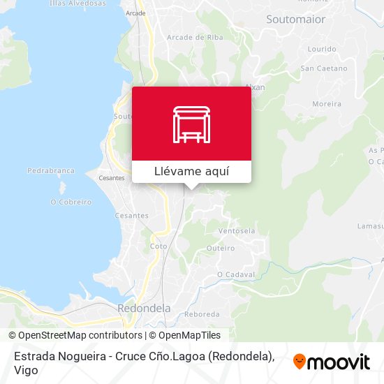 Mapa Estrada Nogueira - Cruce Cño.Lagoa (Redondela)