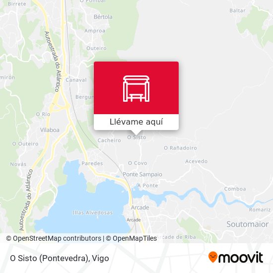 Mapa O Sisto (Pontevedra)