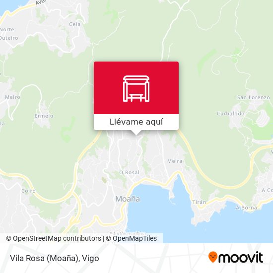 Mapa Vila Rosa (Moaña)