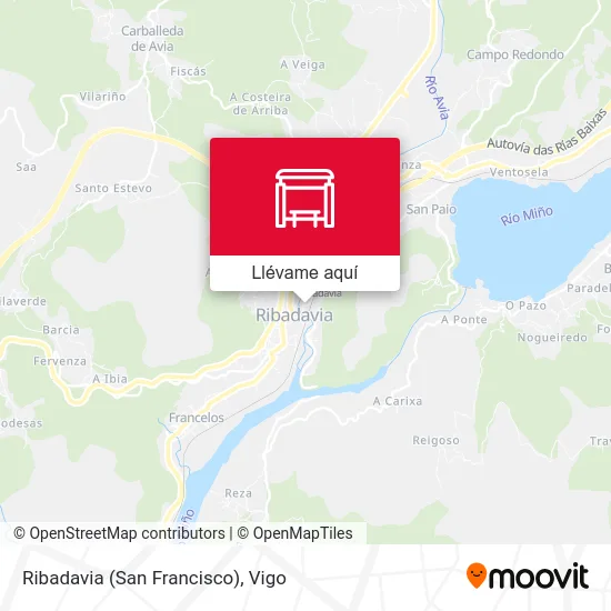 Mapa Ribadavia (San Francisco)
