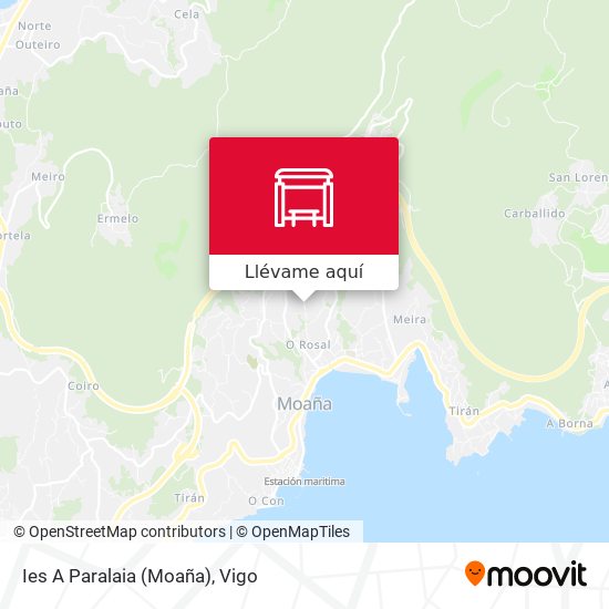 Mapa Ies A Paralaia (Moaña)