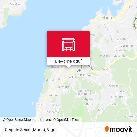 Mapa Ceip de Seixo (Marín)