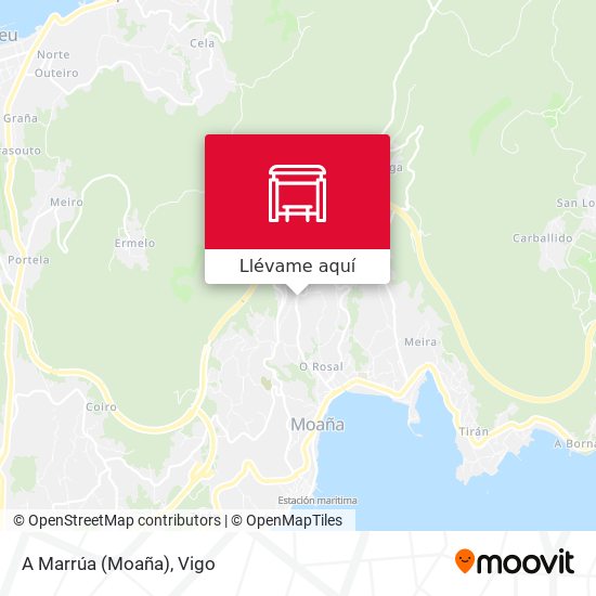 Mapa A Marrúa (Moaña)