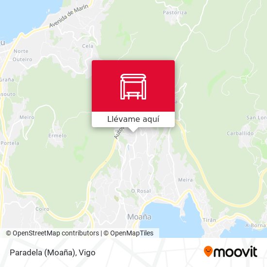 Mapa Paradela (Moaña)