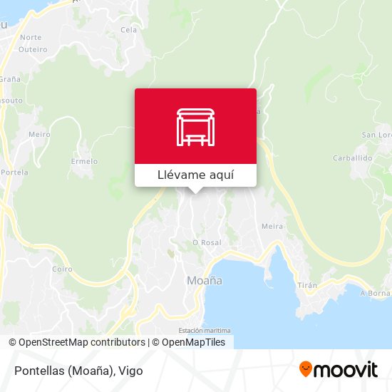 Mapa Pontellas (Moaña)