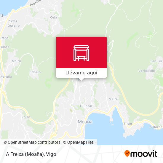 Mapa A Freixa (Moaña)
