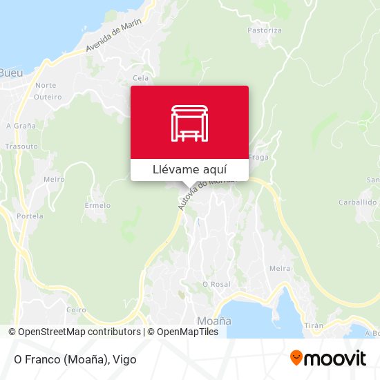 Mapa O Franco (Moaña)