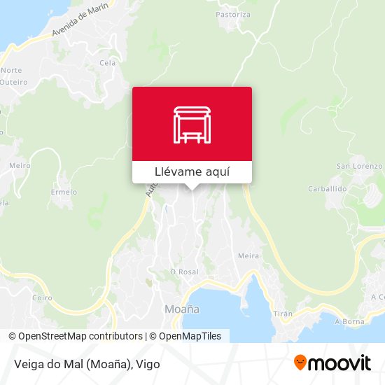Mapa Veiga do Mal (Moaña)