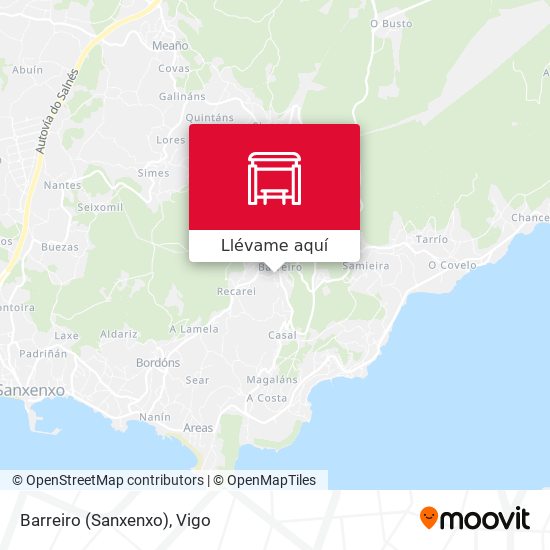 Mapa Barreiro (Sanxenxo)