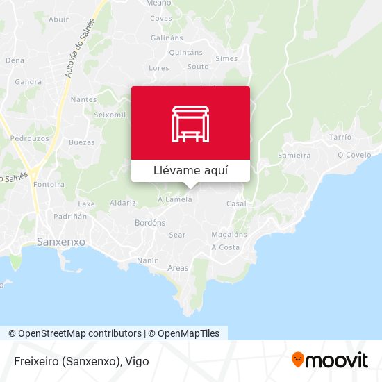 Mapa Freixeiro (Sanxenxo)
