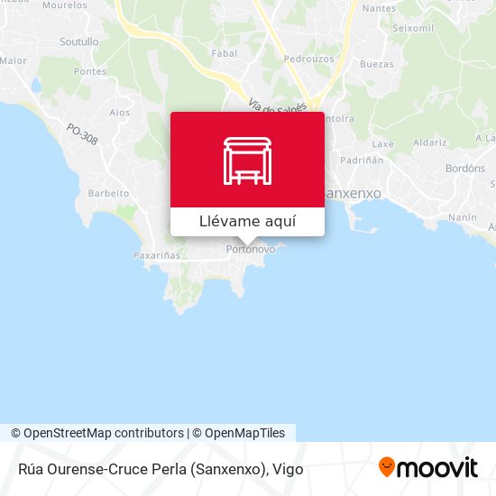 Mapa Rúa Ourense-Cruce Perla (Sanxenxo)