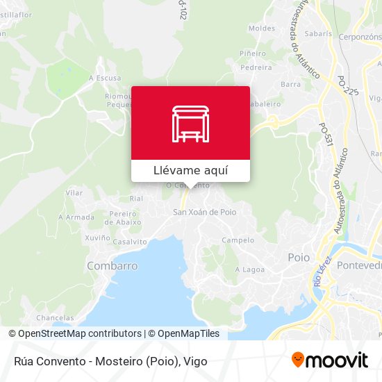 Mapa Rúa Convento - Mosteiro (Poio)