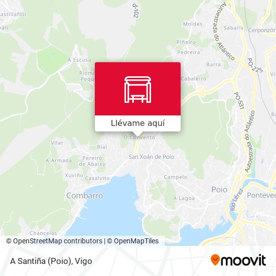 Mapa A Santiña (Poio)