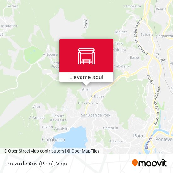 Mapa Praza de Arís (Poio)