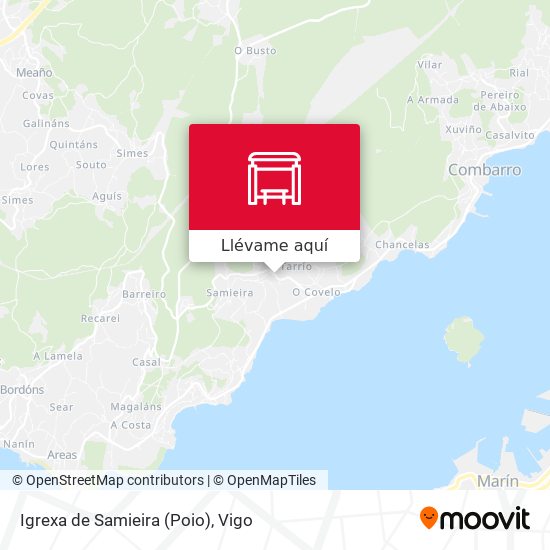 Mapa Igrexa de Samieira (Poio)
