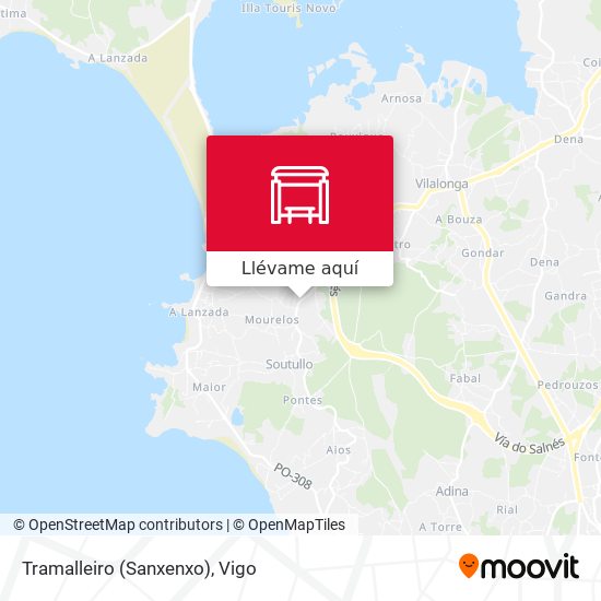 Mapa Tramalleiro (Sanxenxo)