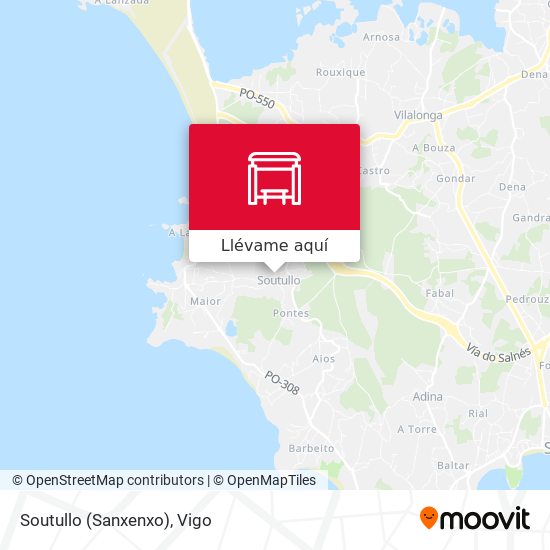 Mapa Soutullo (Sanxenxo)