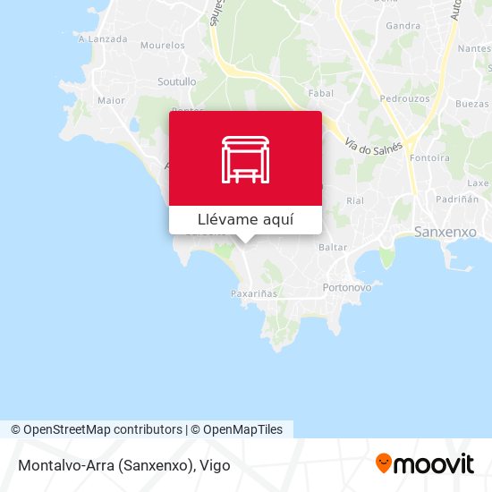Mapa Montalvo-Arra (Sanxenxo)