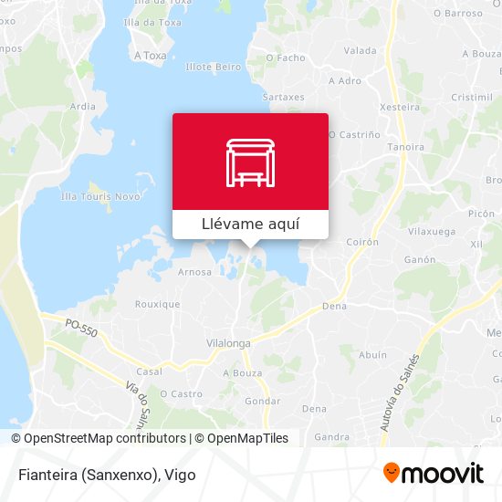 Mapa Fianteira (Sanxenxo)