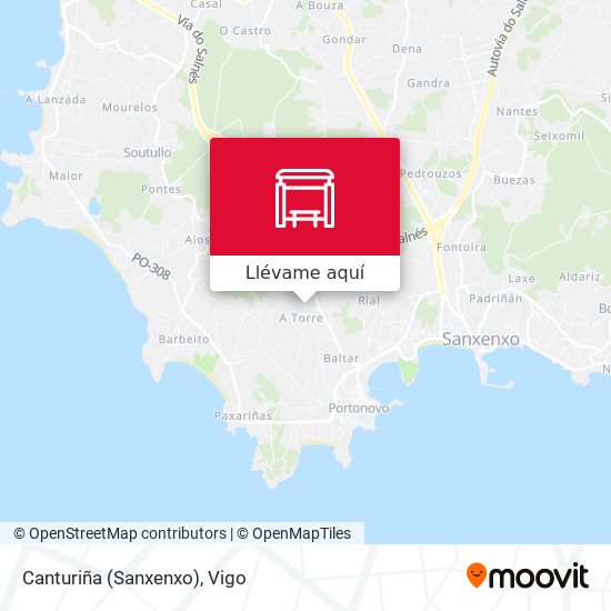Mapa Canturiña (Sanxenxo)